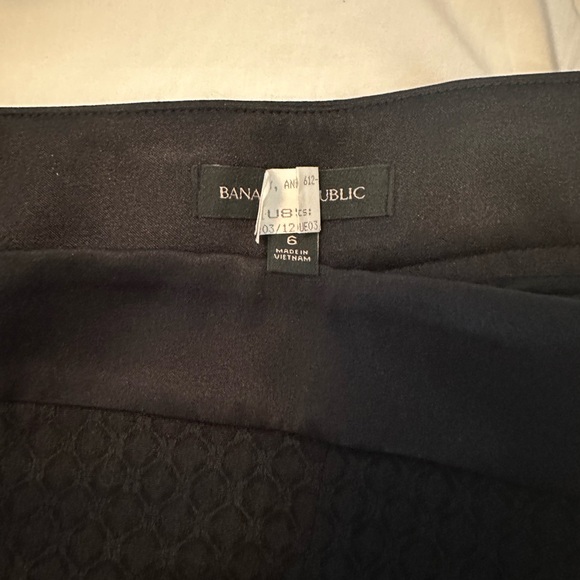 🪅Banana Republic Jacquard Ankle Pants. Black. Size 6.  Style 723154 - Picture 7 of 14